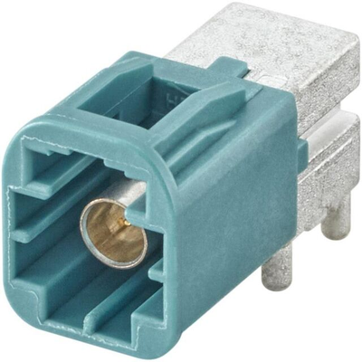FAKRA Connector Plug R/A PCB Solder góc phải AMS29A-40MZ5-Z Blue Water